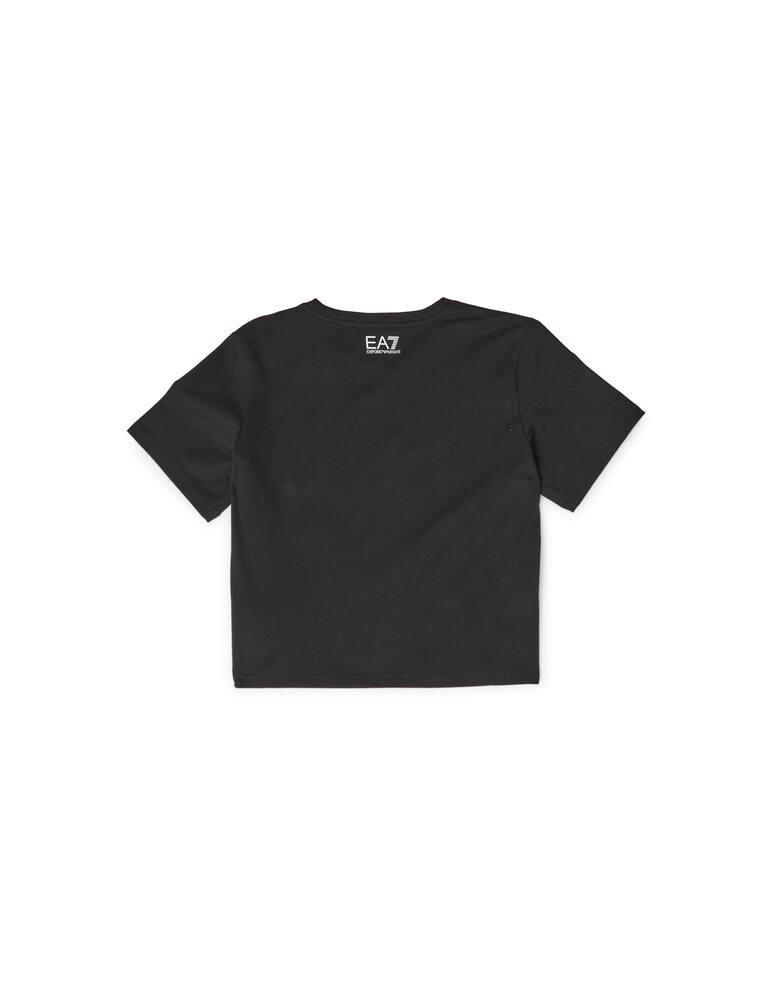 rinascente EA7 Ranbow logo crop t-shirt