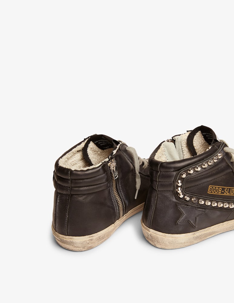 Golden Goose Slide Classic high-top leather sneakers - picture 4 Golden Goose Slide Classic high-top leather sneakers - picture 4