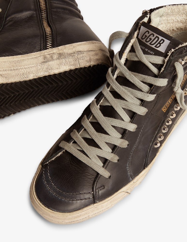 Golden Goose Slide Classic high-top leather sneakers - picture 6 Golden Goose Slide Classic high-top leather sneakers - picture 6