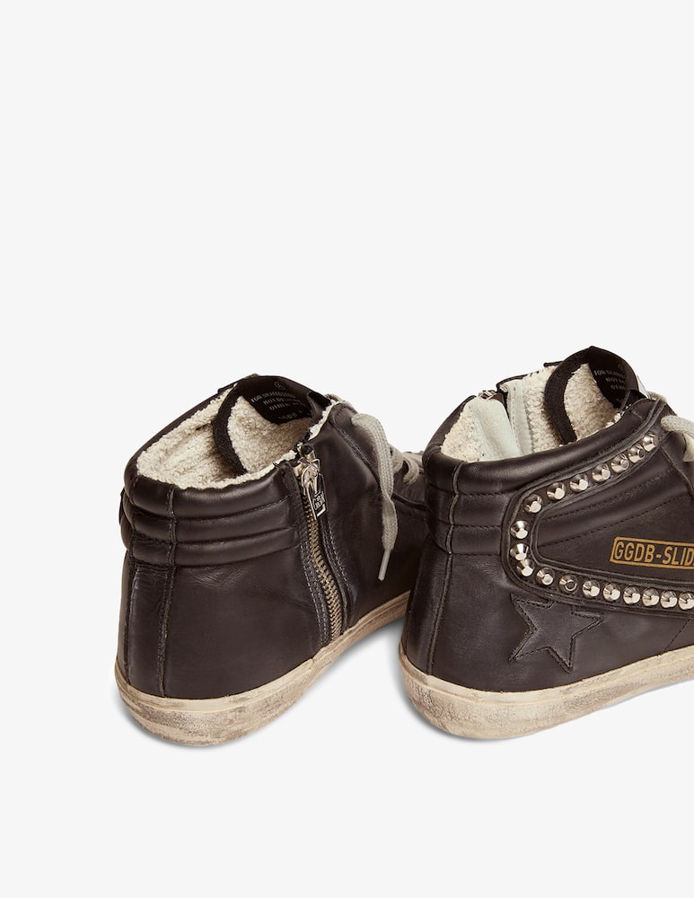 Golden Goose Slide Classic high-top leather sneakers - picture 7 Golden Goose Slide Classic high-top leather sneakers - picture 7