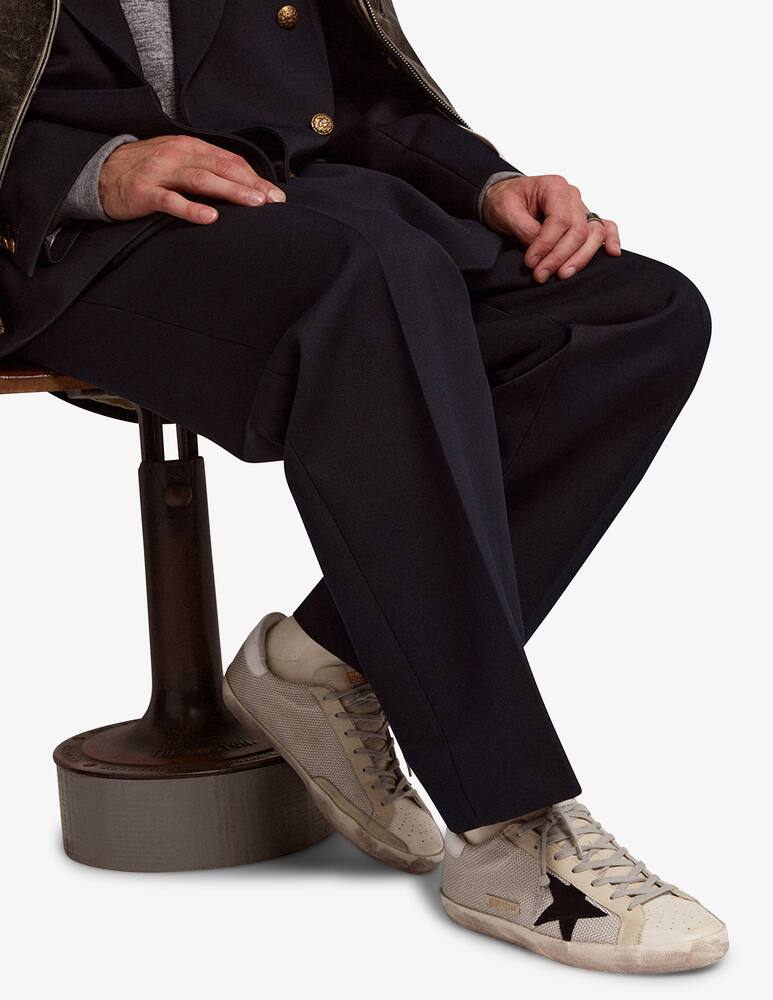 rinascente Golden Goose sneaker super-star net suede star