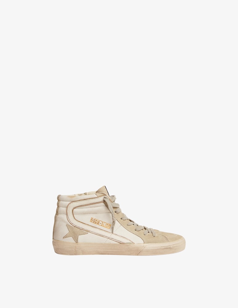 Golden Goose Sneakers alte in pelle slide  - immagine 1