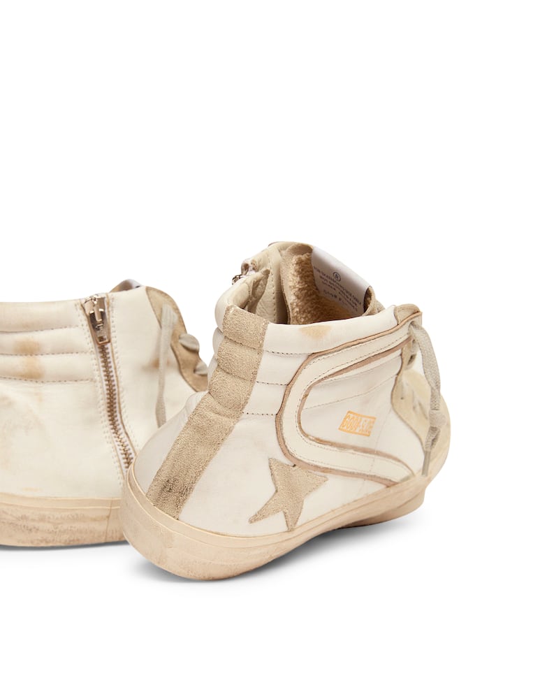 Golden Goose Sneakers alte in pelle slide  - immagine 5
