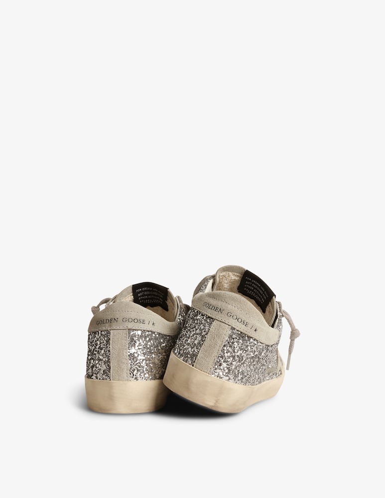 Golden Goose Sneakers in pelle scamosciata con tomaia glitterata - immagine 3 Golden Goose Sneakers in pelle scamosciata con tomaia glitterata - immagine 3