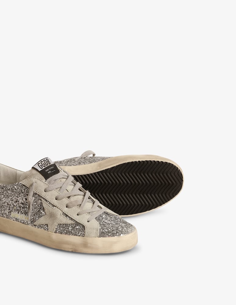 Golden Goose Sneakers in pelle scamosciata con tomaia glitterata - immagine 4 Golden Goose Sneakers in pelle scamosciata con tomaia glitterata - immagine 4