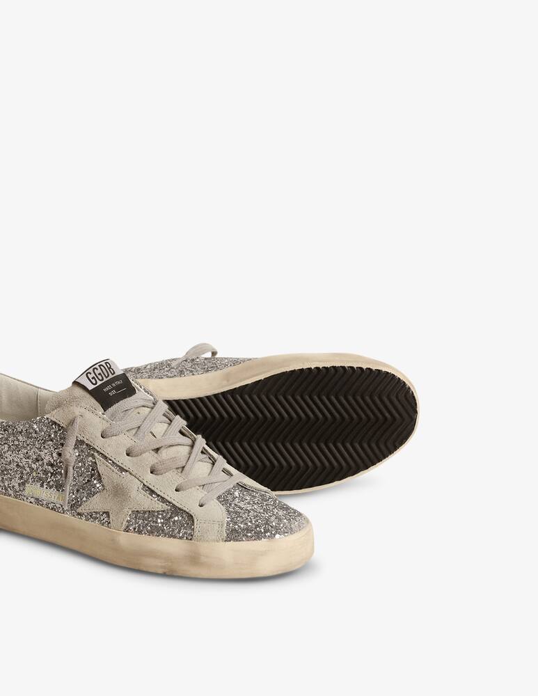 rinascente Golden Goose Suede sneakers with glittery upper