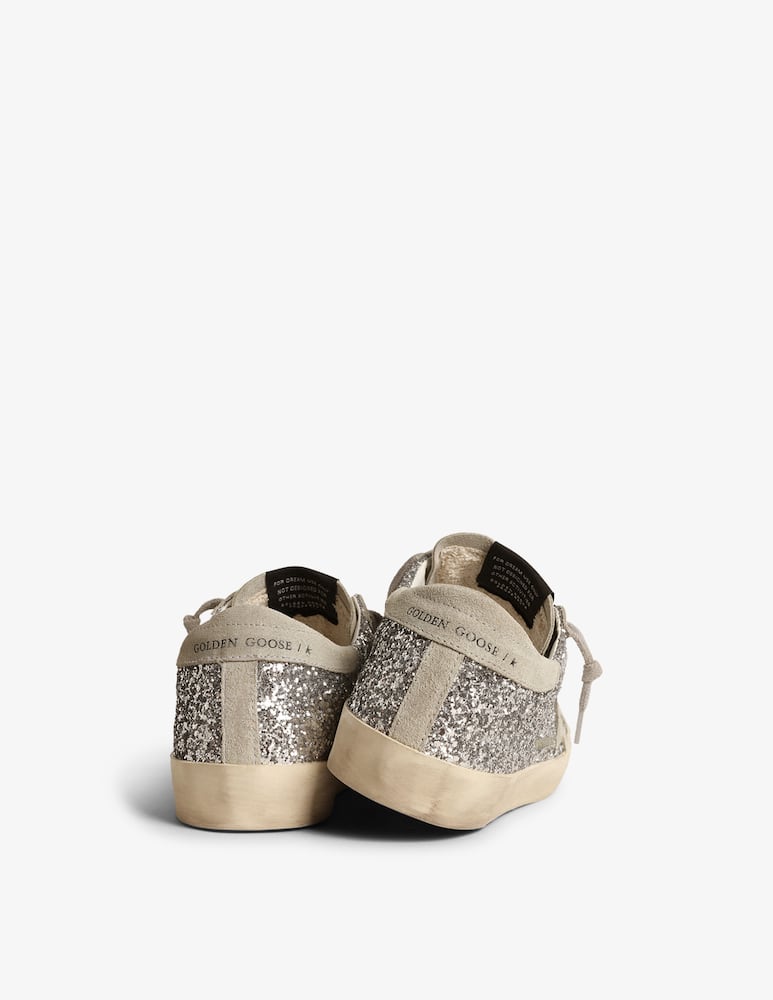 Golden Goose Sneakers in pelle scamosciata con tomaia glitterata - immagine 7 Golden Goose Sneakers in pelle scamosciata con tomaia glitterata - immagine 7