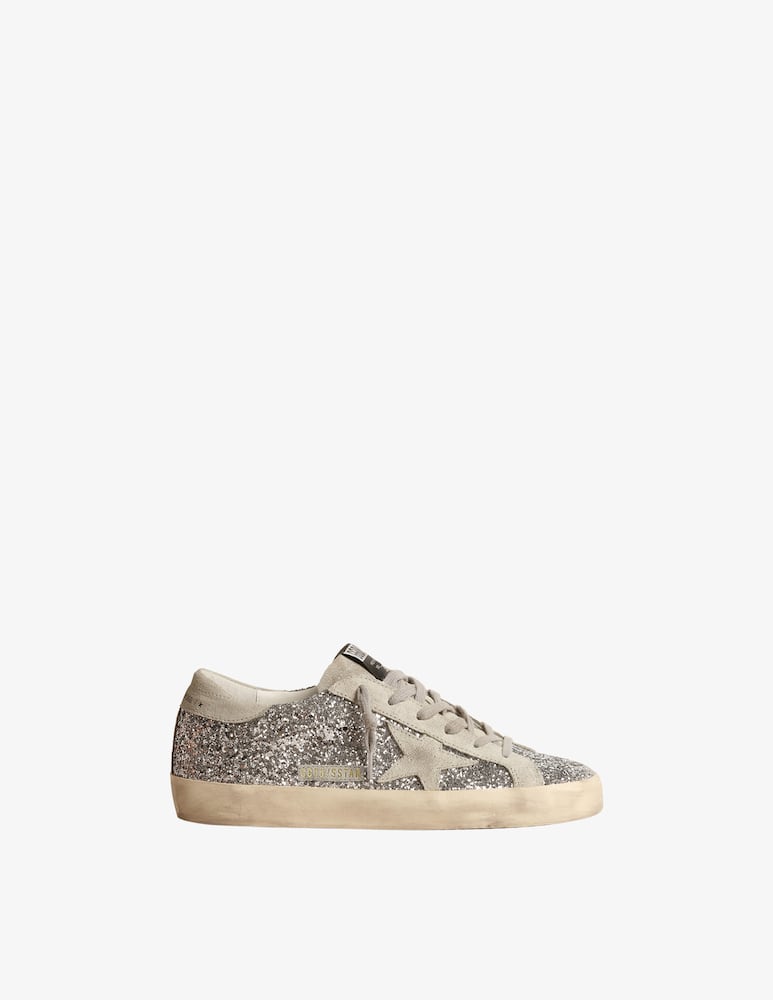 Golden Goose Sneakers in pelle scamosciata con tomaia glitterata - immagine 9 Golden Goose Sneakers in pelle scamosciata con tomaia glitterata - immagine 9