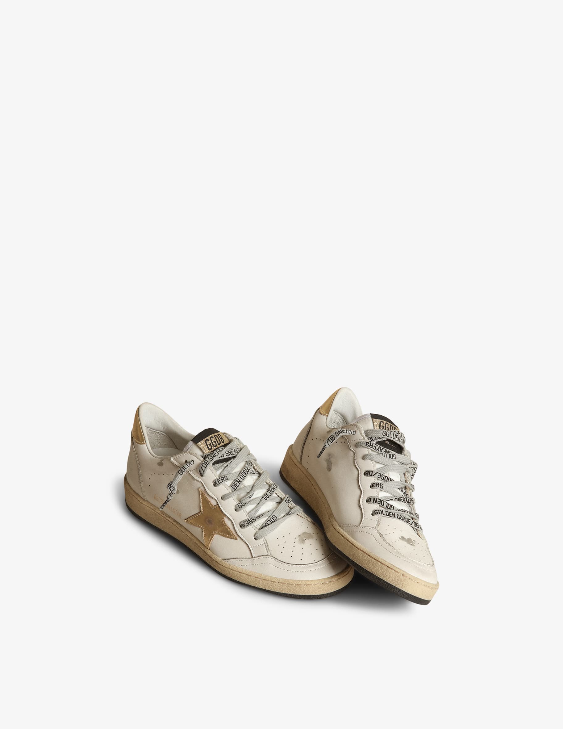 ●MVP / BALL STAR Golden Goose Men's Ball Star Trainers White - Bluette, gold