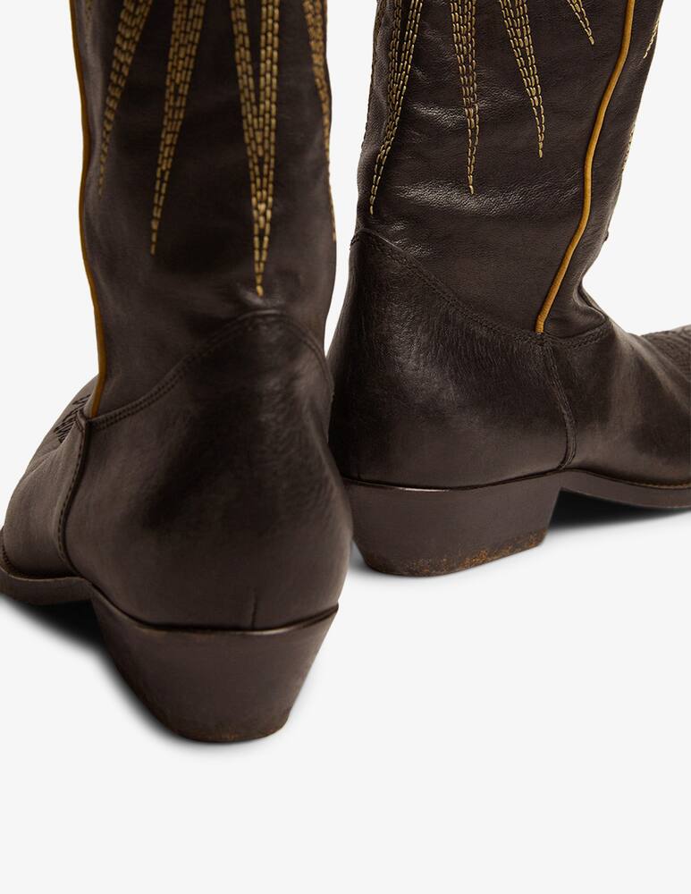 rinascente Golden Goose Wish star leather boots