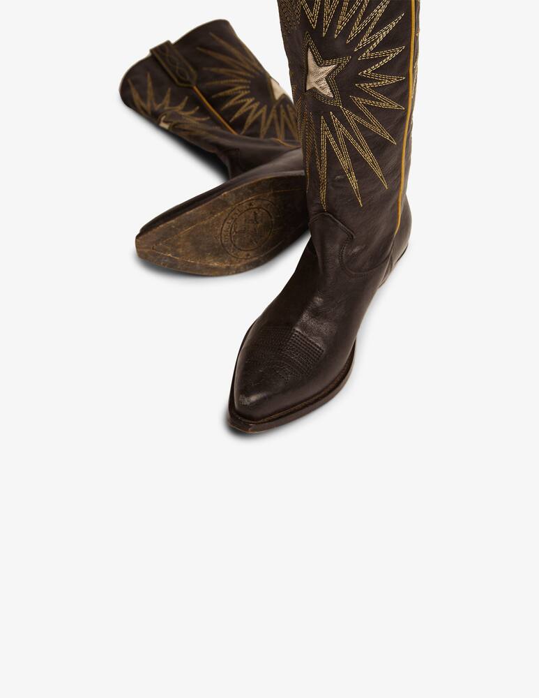 rinascente Golden Goose Wish star leather boots