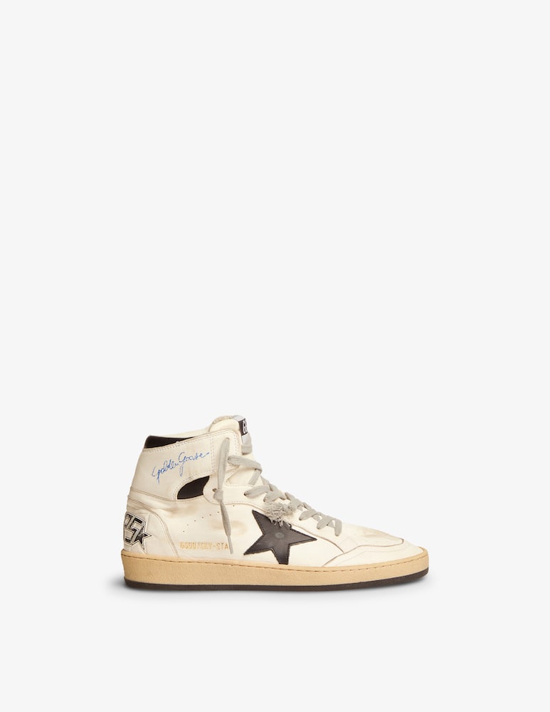 Golden Goose Sky star nappa upper with serigraph leather star and ankle sneakers - picture 1 Golden Goose Sky star nappa upper with serigraph leather star and ankle sneakers - picture 1