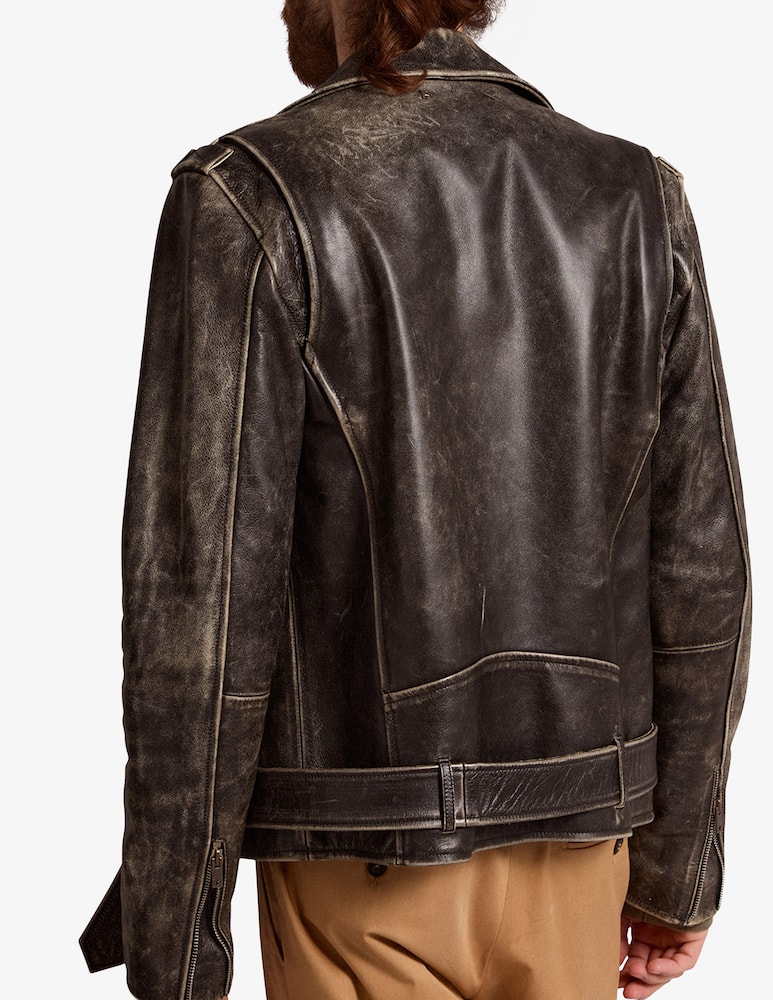 Golden Goose Giacca di Pelle Biker Bull distressed - immagine 3 Golden Goose Giacca di Pelle Biker Bull distressed - immagine 3