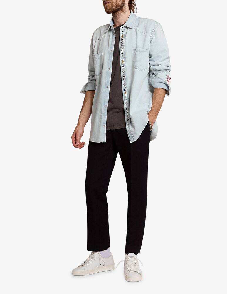 rinascente Golden Goose Camicia denim golden slavata 