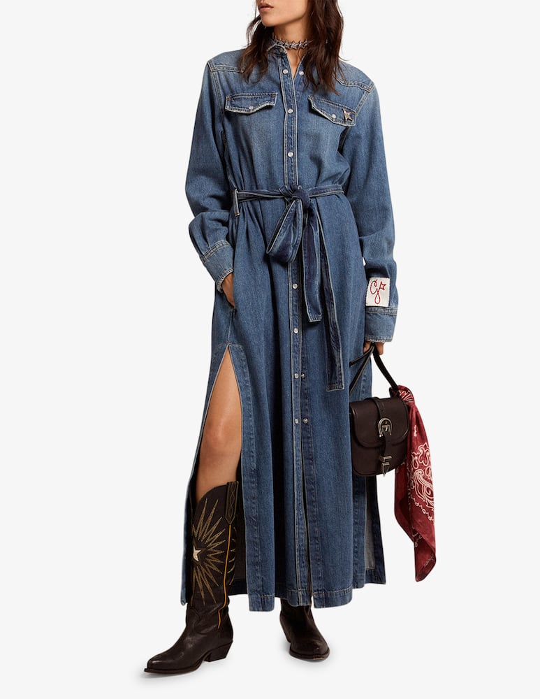 Golden Goose Vestito lungo a Chemisier stone washed - immagine 1 Golden Goose Vestito lungo a Chemisier stone washed - immagine 1