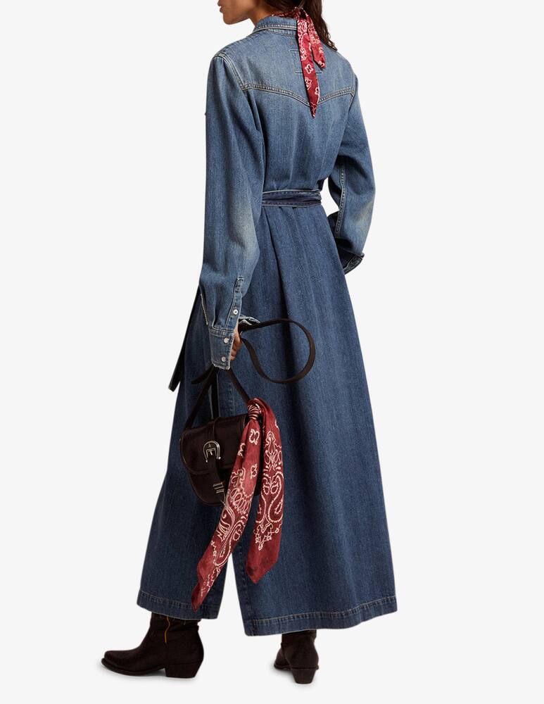 rinascente Golden Goose Stone washed chemisier long dress