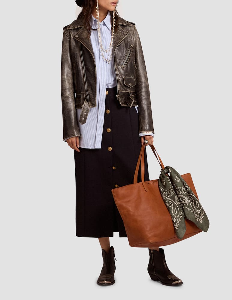 rinascente Golden Goose Golden buttoned compact skirt