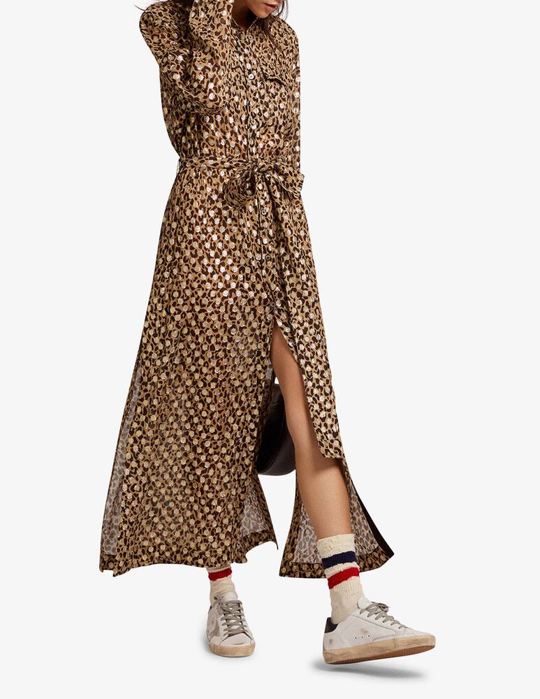 Golden Goose Leopard chemisier golden long dress - picture 1 Golden Goose Leopard chemisier golden long dress - picture 1