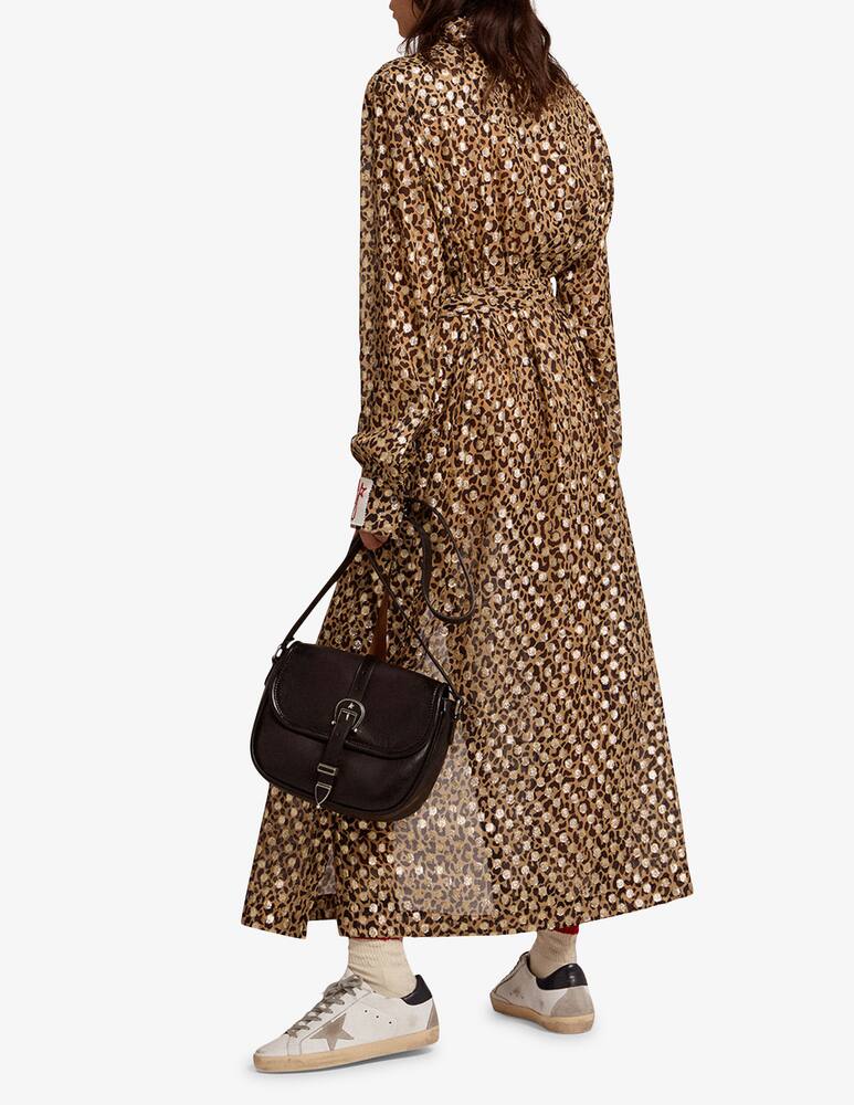 rinascente Golden Goose Leopard chemisier golden long dress