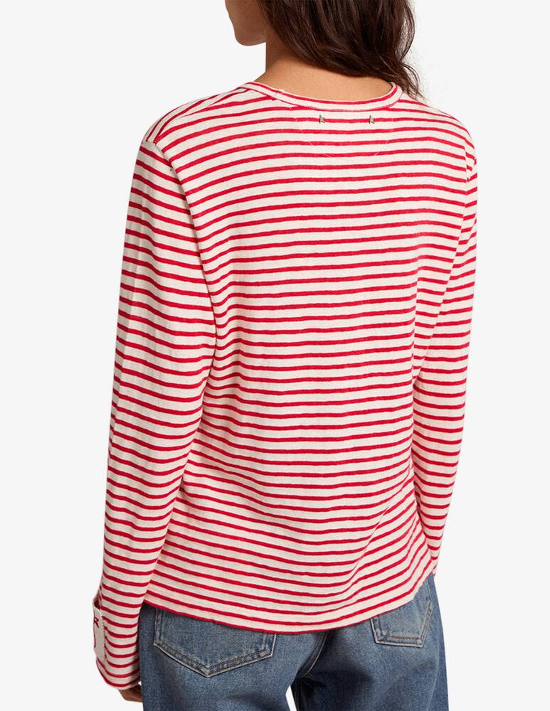 rinascente Golden Goose Maglietta a maniche lunghe a righe - Beige