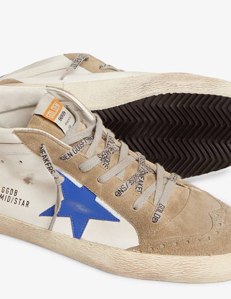 rinascente Golden Goose Sneakers Mid Star in pelle