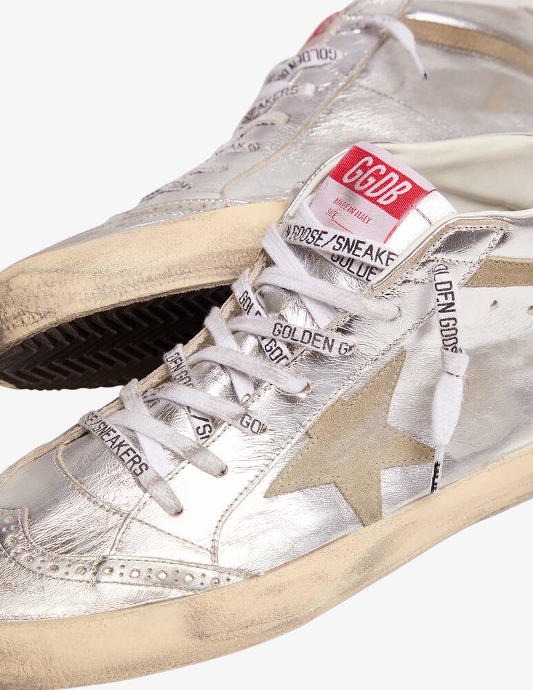 rinascente Golden Goose Sneakers Mid Star laminated spur suede wave