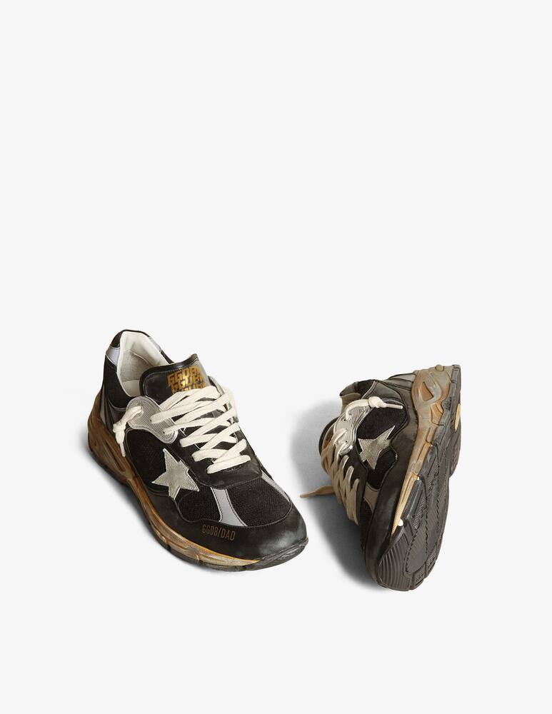 rinascente Golden Goose sneaker running dad net and nappa upper suede star