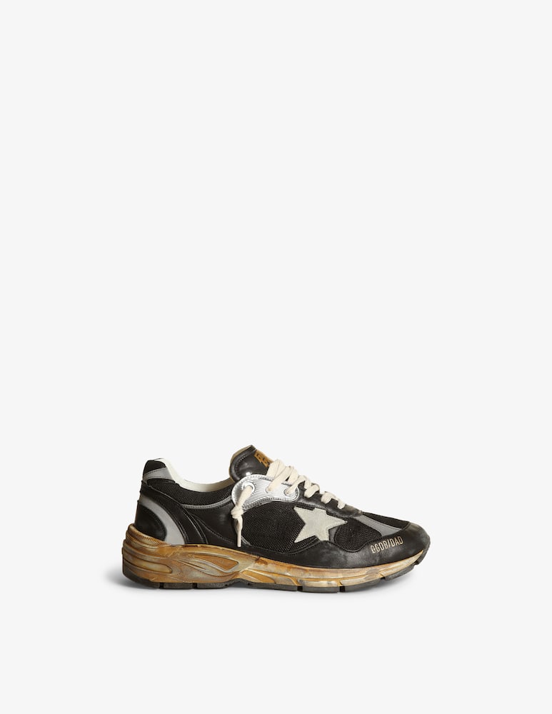 rinascente Golden Goose sneaker running dad net and nappa upper suede star