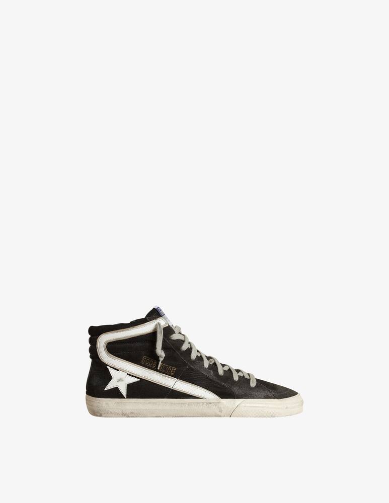 Golden Goose Sneakers High slide denim star wave suede and leather - picture 1 Golden Goose Sneakers High slide denim star wave suede and leather - picture 1
