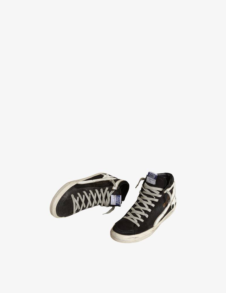 Golden Goose Sneakers High slide denim star wave suede and leather - picture 2 Golden Goose Sneakers High slide denim star wave suede and leather - picture 2