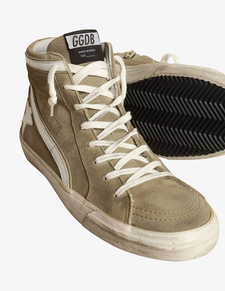 rinascente Golden Goose Sneakers High slide star wave suede and leather 