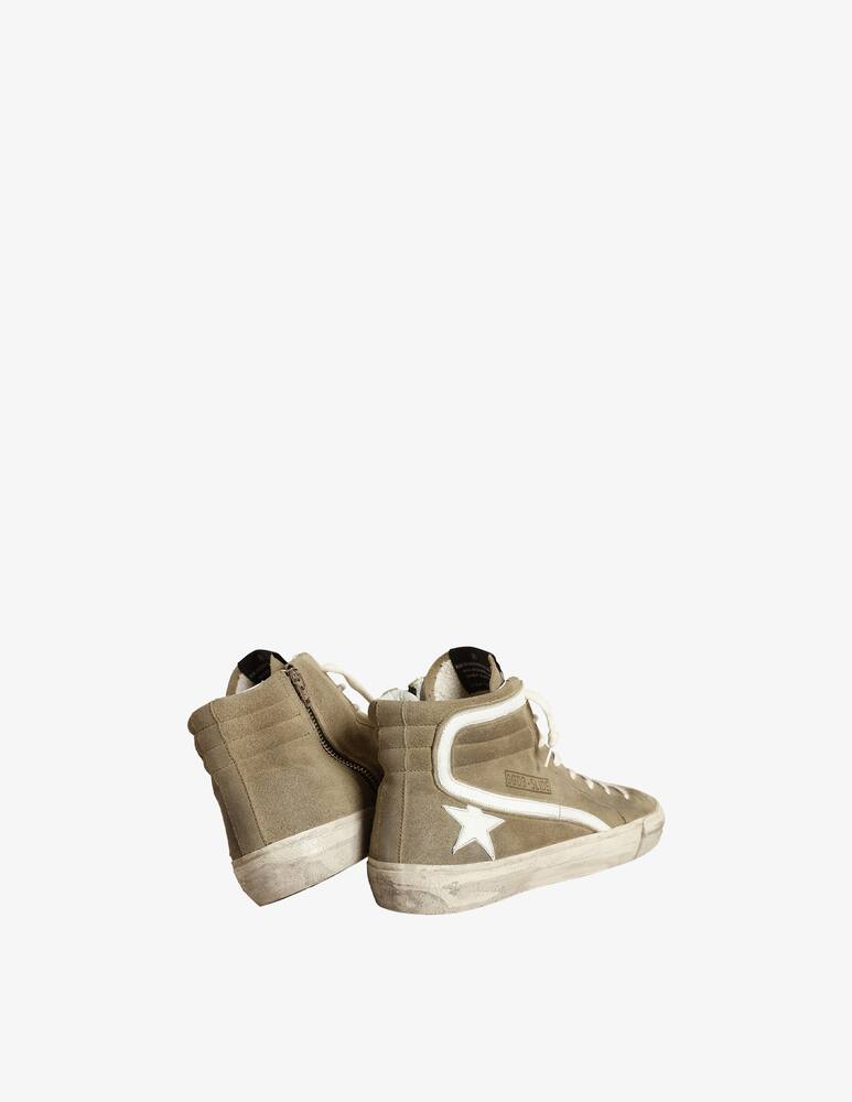 rinascente Golden Goose Sneakers High slide star wave suede and leather 