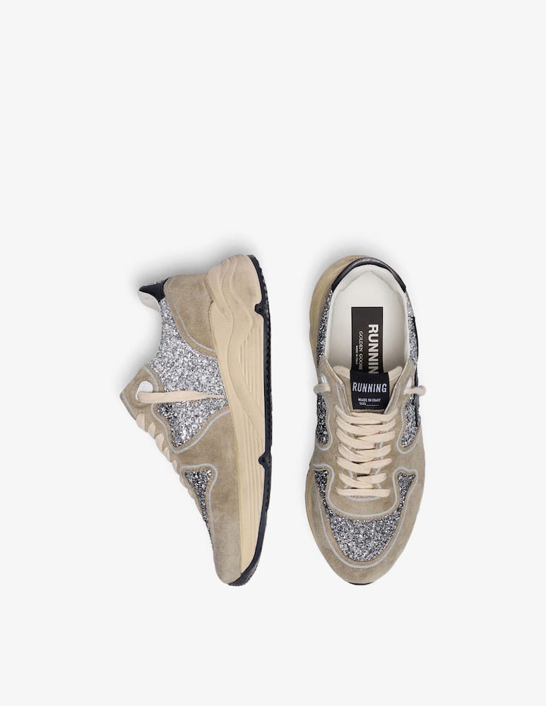 Golden Goose Sneaker running star sole glitter suede - immagine 3 Golden Goose Sneaker running star sole glitter suede - immagine 3