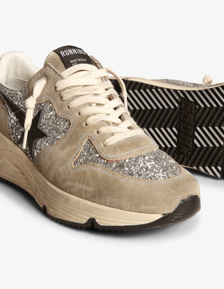 rinascente Golden Goose Sneakers running sole glitter suede spur Star
