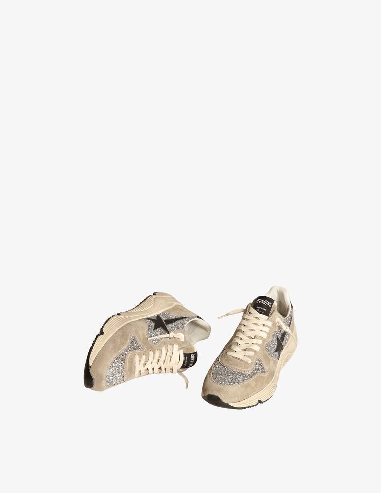 rinascente Golden Goose Sneakers running sole glitter suede spur Star