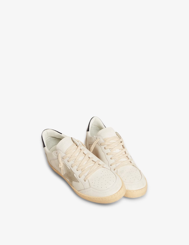 Golden Goose sneaker ballstar leather upper suede star shiny  - immagine 2