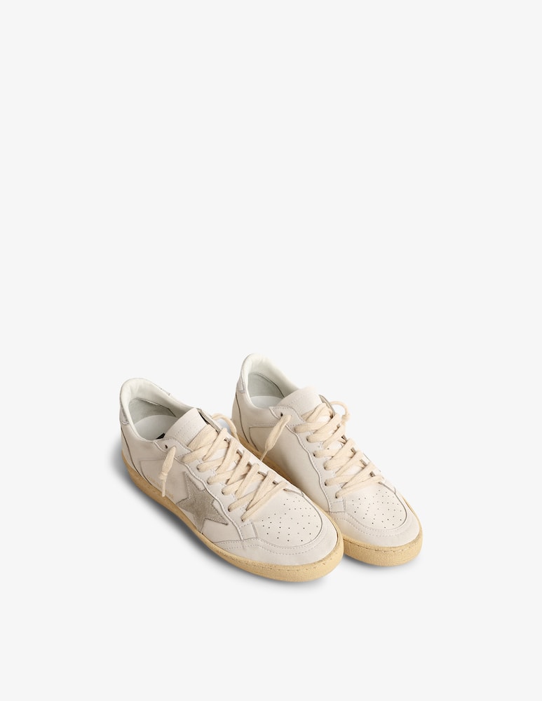 rinascente Golden Goose Ballstar leather upper suede star laminated heel sneakers
