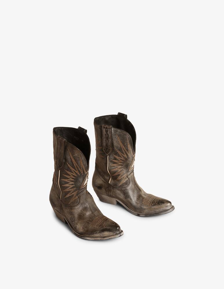 rinascente Golden Goose Stivaletti bassi in pelle Wish star