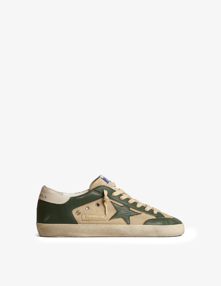 Golden Goose sneaker super-star net and nappa nylon tongue star leather - immagine 1