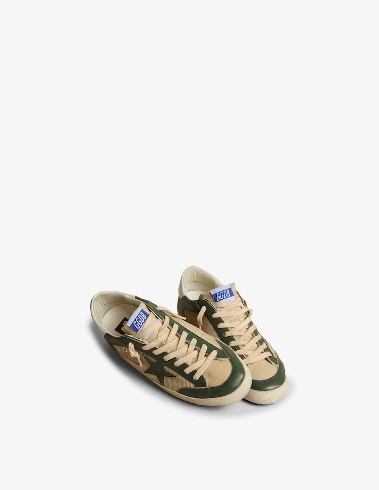 Golden Goose sneaker super-star net and nappa nylon tongue star leather - immagine 2