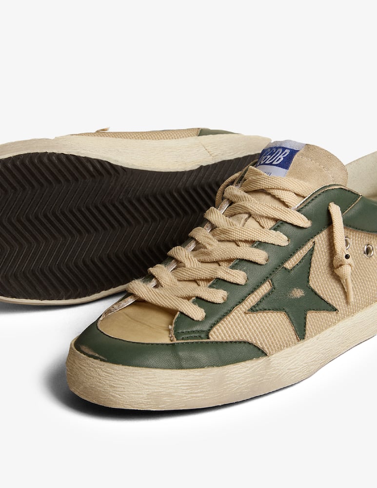 Golden Goose sneaker super-star net and nappa nylon tongue star leather - immagine 4