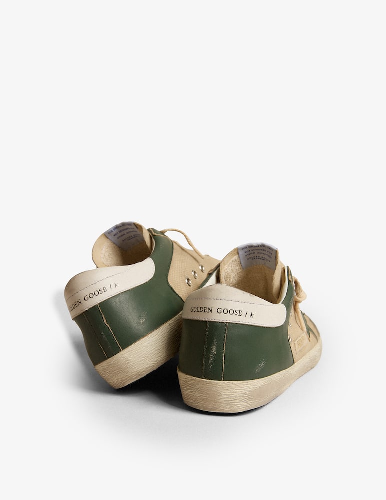 Golden Goose sneaker super-star net and nappa nylon tongue star leather - immagine 5