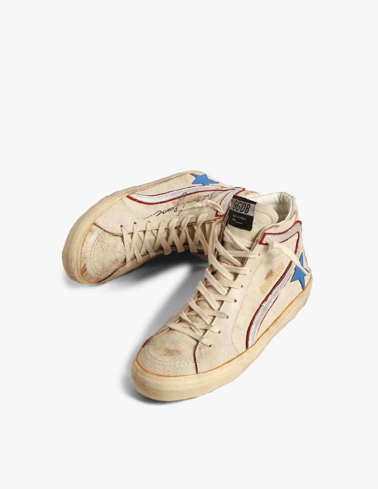 Golden Goose sneaker slide vintage signature list star laminated wave - immagine 2 Golden Goose sneaker slide vintage signature list star laminated wave - immagine 2
