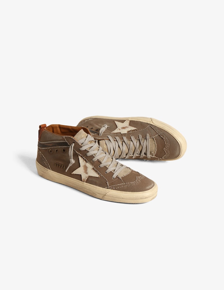 Golden Goose sneaker mid star suede tongue vintage star and wave - picture 2 Golden Goose sneaker mid star suede tongue vintage star and wave - picture 2