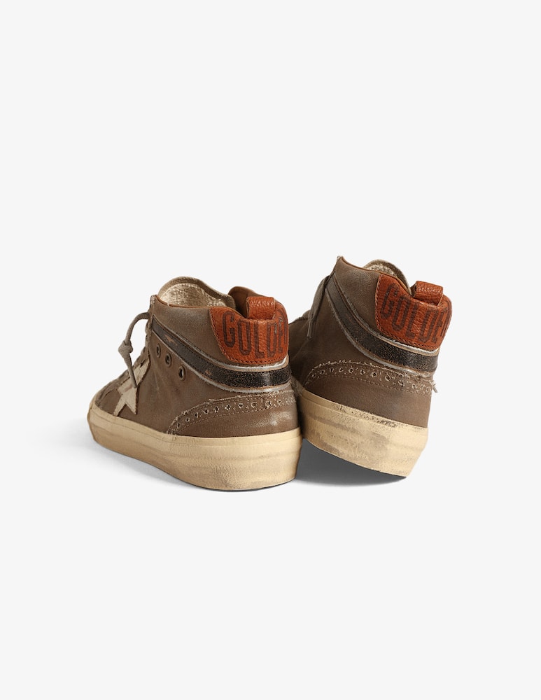 Golden Goose sneaker mid star suede tongue vintage star and wave - picture 4 Golden Goose sneaker mid star suede tongue vintage star and wave - picture 4