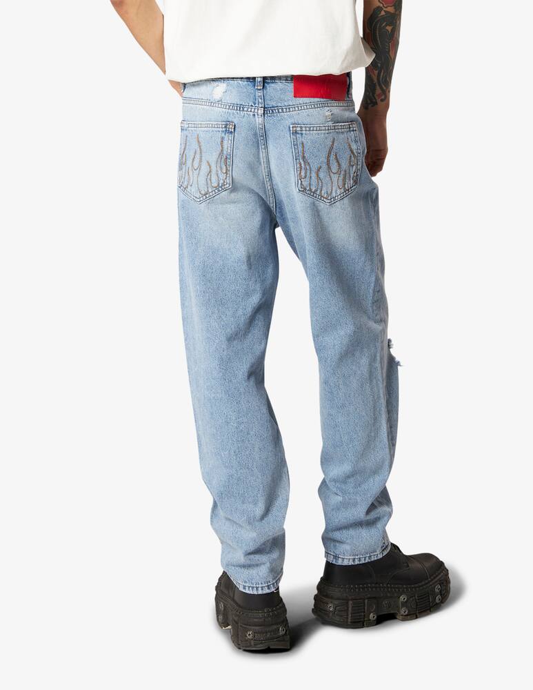 rinascente Vision of Super Jeans strappati con logo