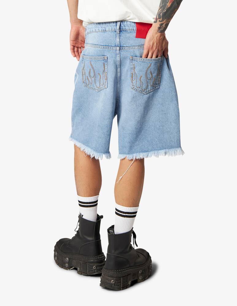 rinascente Vision of Super Bermuda jeans con cuori