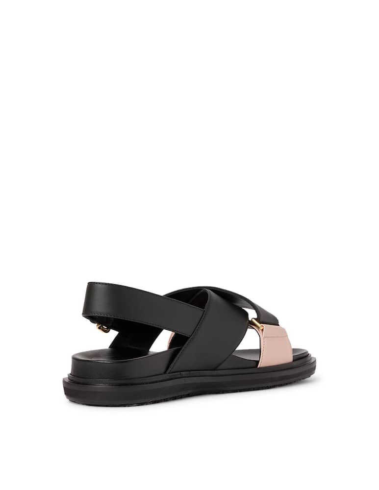 rinascente Marni Sandali Fussbett bicolor incrociato