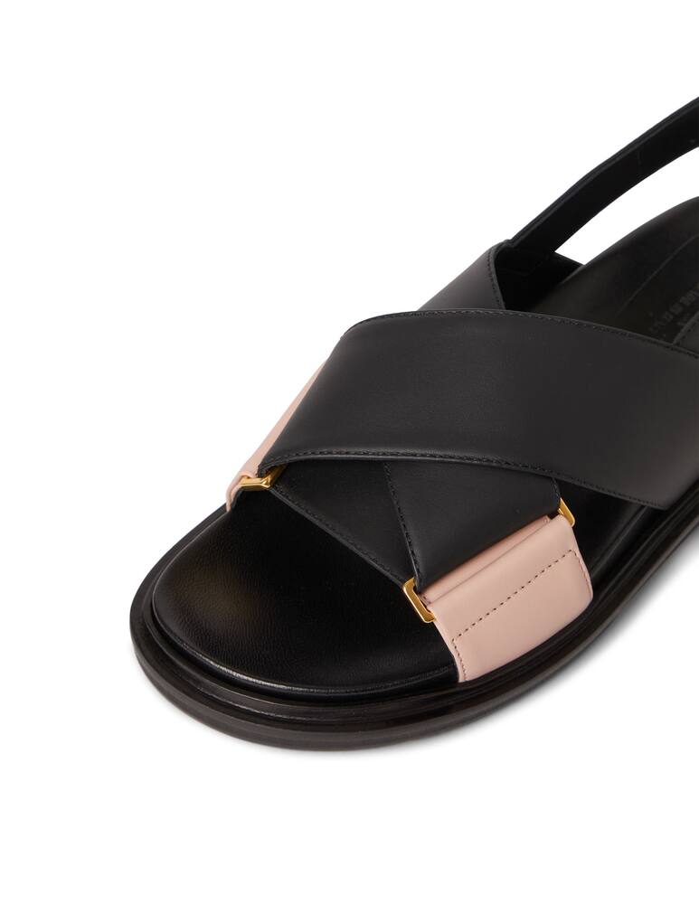 rinascente Marni Sandali Fussbett bicolor incrociato