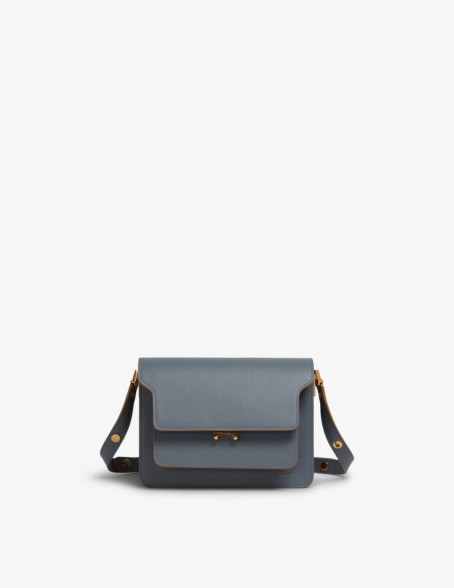 マルニ MARNI trunk medium MARNI Trunk Medium Colour-Block Leather Shoulder Bag | endource